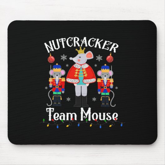 Tapis De Souris Fun Nutcracker Soldier Jouet de Noël Équipe de dan (Devant)