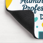 Tapis De Souris Fun Office Icons Administrative Day Pattern (Coin)