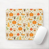 Tapis De Souris Fun Orange Fall Motif (Avec souris)