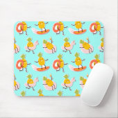 Tapis de souris Fun Pineapple Été (Avec souris)