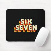 Tapis De Souris Fun Six Seven 6 7 Meme Design  (Avec souris)