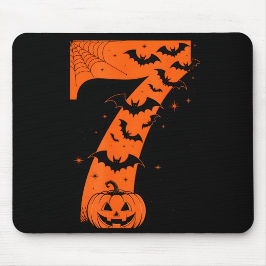 Tapis De Souris Fun Six Seven 6 7 Meme Design Couples Halloween  (Devant)