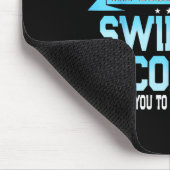 Tapis De Souris Fun Swimming Coach Meme - Funny Swimmer Saying (Coin)