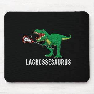 Tapis De Souris Fun T Rex Lacrosse Dinosaure Lax Garçons Équipe de