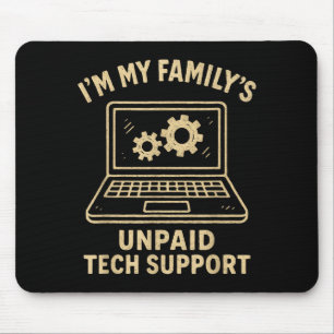 Tapis De Souris Fun Tee Amoureux de la Technologie Graphique Ordin