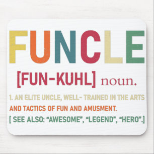 Tapis De Souris Funcle Funny Uncle Définition, Awesome Legend Hero