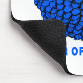 Tapis De Souris Funky Bleu Bélier Année Chinoise Zodiac Mousepad (Coin)