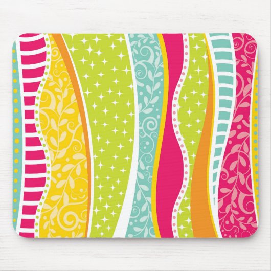 Tapis de souris funky coloré (Devant)