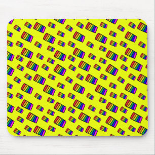 Tapis De Souris Funky Neon Motif arc-en-ciel