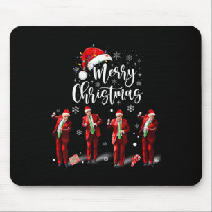Tapis De Souris Funky Trump Dance Santa Claus Joyeux Noël