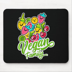 Tapis De Souris Funky Végétarien Cool Veggie Fruits Veganism World