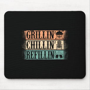 Tapis De Souris Funky Vintage Grill Papa - Grillades Recharge de r