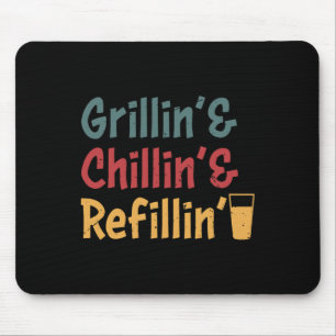 Tapis De Souris Funky Vintage Grill Papa - Grillades Recharge de r