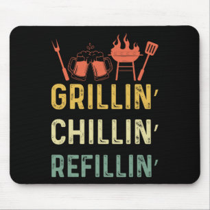 Tapis De Souris Funky Vintage Grill Papa - Grillades Recharge de r
