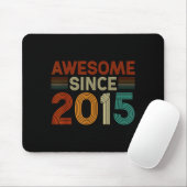 Tapis De Souris Funny 10 Year Old Awesome Since 2015 Birthday Son  (Avec souris)