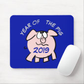 Tapis De Souris Funny 2 Cartoon Pig année 2019 Choisir la souris c (Avec souris)