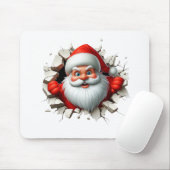 Tapis De Souris Funny 3D Santa Claus Christmas Holiday Design (Avec souris)