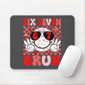Tapis De Souris Funny 67 Bruh Valentines Six Seven Meme Hearts 6 7 (Avec souris)