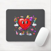 Tapis De Souris Funny 67 Heart Valentines Day Six Seven Meme 6 7 W (Avec souris)