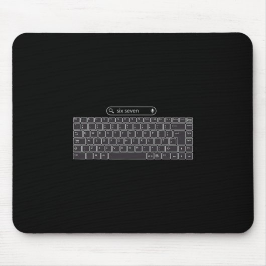 Tapis De Souris Funny 67 Meme Keyboard Buttons  (Devant)