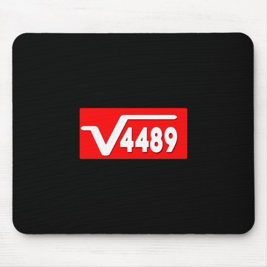 Tapis De Souris Funny 67 Meme Square Root 4489 Slang Math Teacher (Devant)