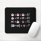 Tapis De Souris Funny 67 Meme Valentine Math Teacher Bow Six Seven (Avec souris)