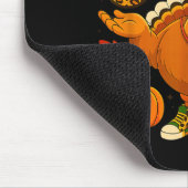 Tapis De Souris Funny 6 7 Thanksgiving Leopard Bow Turkey Six Seve (Coin)