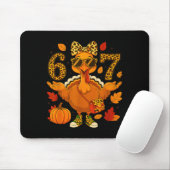 Tapis De Souris Funny 6 7 Thanksgiving Leopard Bow Turkey Six Seve (Avec souris)
