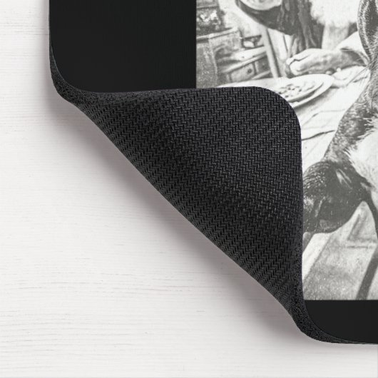 Tapis De Souris Funny Ai French Bulldog Selfie With Santa Claus Ch (Coin)