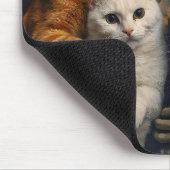 Tapis De Souris Funny Alien with Cats Renaissance Art (Coin)
