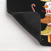 Tapis De Souris Funny Alligator Santa Elf Snowman Christmas Womens (Coin)