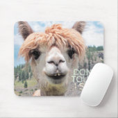 Tapis De Souris Funny Alpaca Llama Don't Touch I Spit (Avec souris)
