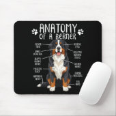 Tapis De Souris Funny Anatomy Bernese Mountain Dog Cute Berner Lov (Avec souris)