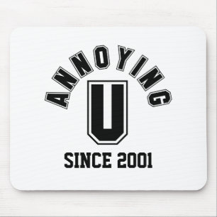 Tapis De Souris Funny Annoying You Mousepad, Black