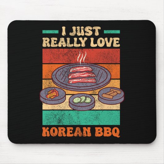 Tapis De Souris Funny Asiatique - Coréen Bbq (Devant)