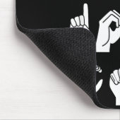 Tapis De Souris Funny Asl American Sign Language Fun Fact I Don't  (Coin)
