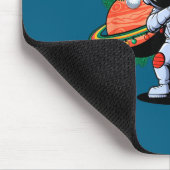 Tapis De Souris Funny Astronaut Christmas Space Planets Santa Hat  (Coin)