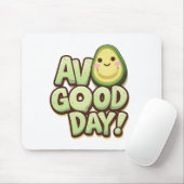 Tapis De Souris Funny Avocado Mousepad – Avo Good Day Design (Avec souris)