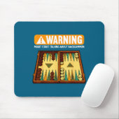 Tapis De Souris Funny Backgammon  (Avec souris)