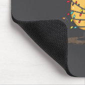 Tapis De Souris Funny Bagel Christmas Graphics Lights Lover  (Coin)