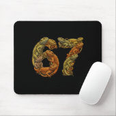 Tapis De Souris Funny Bearded Dragon 6 7 Meme Six Seven Beardzilla (Avec souris)