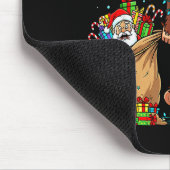 Tapis De Souris Funny Bigfoot Steals Santa &amp; Xmas Tree - Chris (Coin)