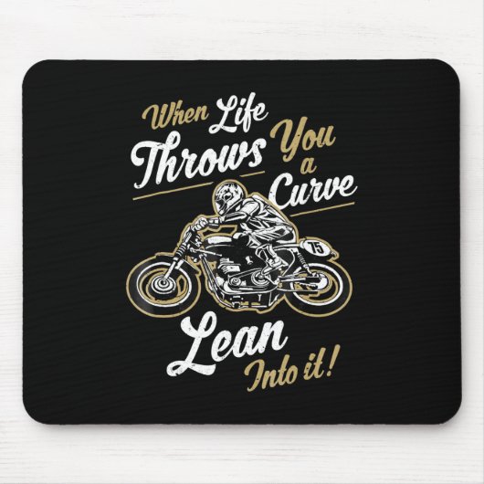 Tapis De Souris Funny Biker Citations Sarcastic Motorcycle Rider C (Devant)