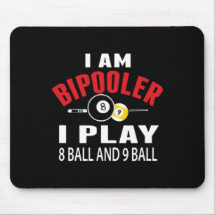 Tapis De Souris Funny Billard Pool T Chemise Je Joue 8 Ll Et 9 Ll