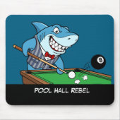 Tapis De Souris Funny Billiards Fanatic Cool Rebel Pool Hall Rebel (Devant)