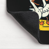 Tapis De Souris Funny Bird Playing Volleyball Mine Game Day Beach (Coin)