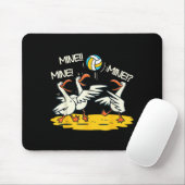 Tapis De Souris Funny Bird Playing Volleyball Mine Game Day Beach (Avec souris)