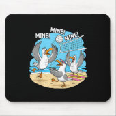 Tapis De Souris Funny Bird Playing Volleyball Mine Game Day Vibes  (Devant)