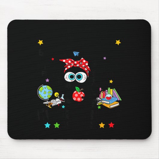 Tapis De Souris Funny Black Cat I Survived 67 Days Of School I'm F (Devant)