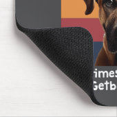 Tapis De Souris Funny Black Mouth Cur Dog Saying  (Coin)